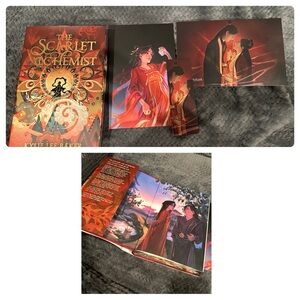 The Scarlet Alchemist Hardcover by Kylie Lee Baker with 2 Prints and a Bookmark